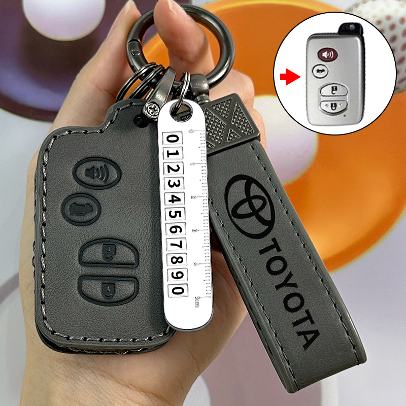 Futrola za ključ Toyota - Weihunda, mikrovlaknena sintetička koža, vrhunska