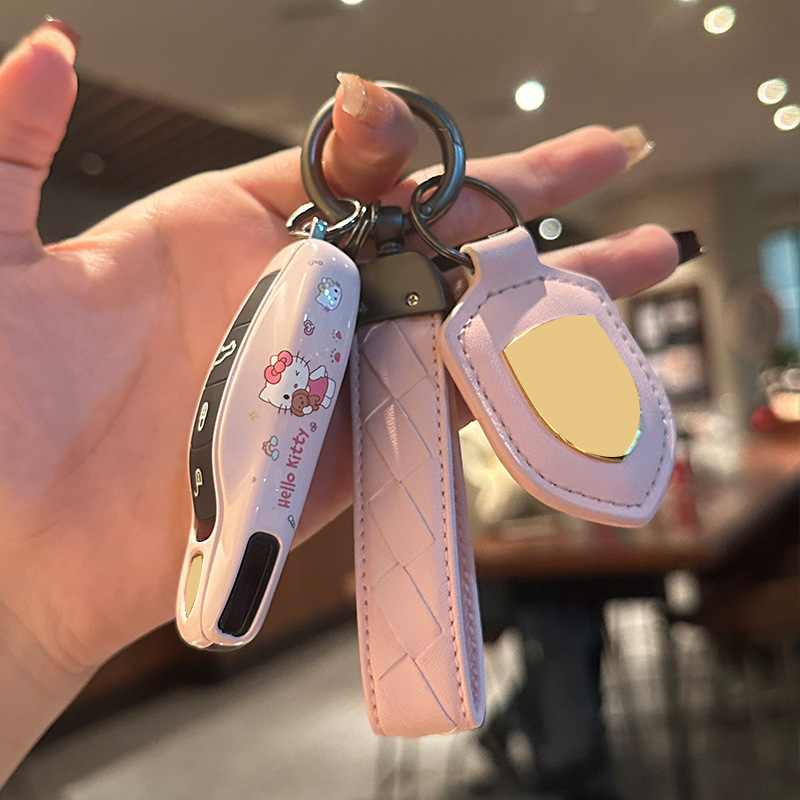 Κάλυμμα κλειδιού Porsche – ABS, Καρτούν στυλ, Συμβατό με Cayenne, 911, Panamera, Taycan, Macan κλειδιά