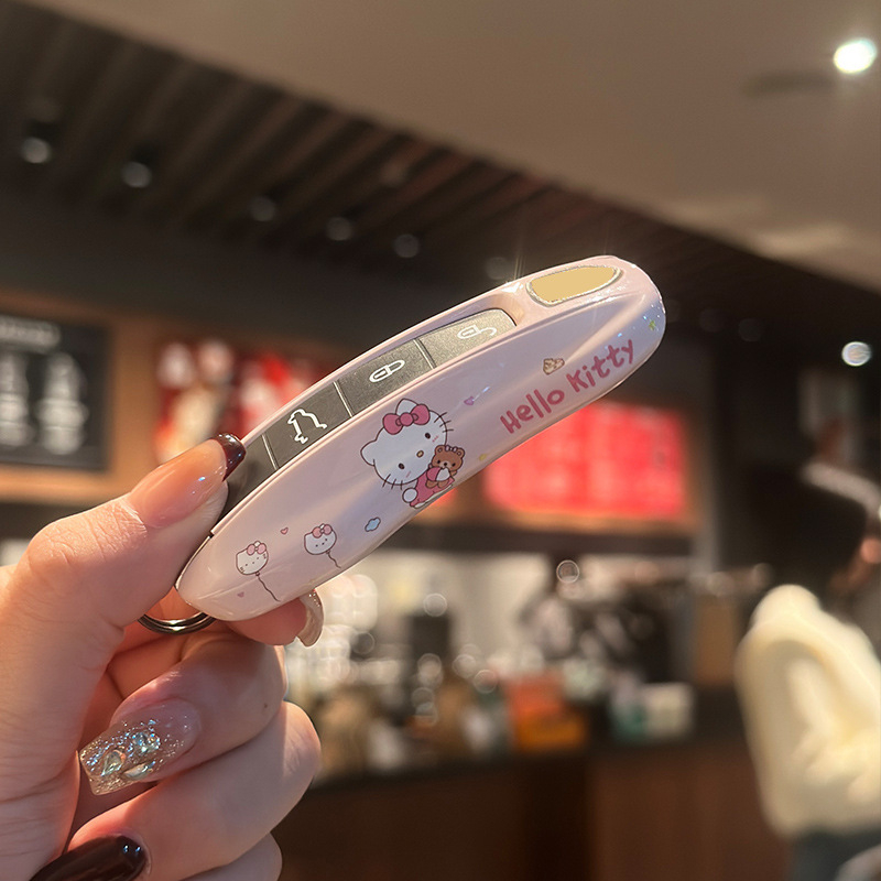 Κάλυμμα κλειδιού Porsche – ABS, Καρτούν στυλ, Συμβατό με Cayenne, 911, Panamera, Taycan, Macan κλειδιά