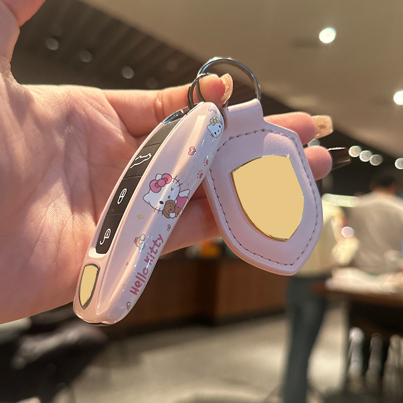 Κάλυμμα κλειδιού Porsche – ABS, Καρτούν στυλ, Συμβατό με Cayenne, 911, Panamera, Taycan, Macan κλειδιά