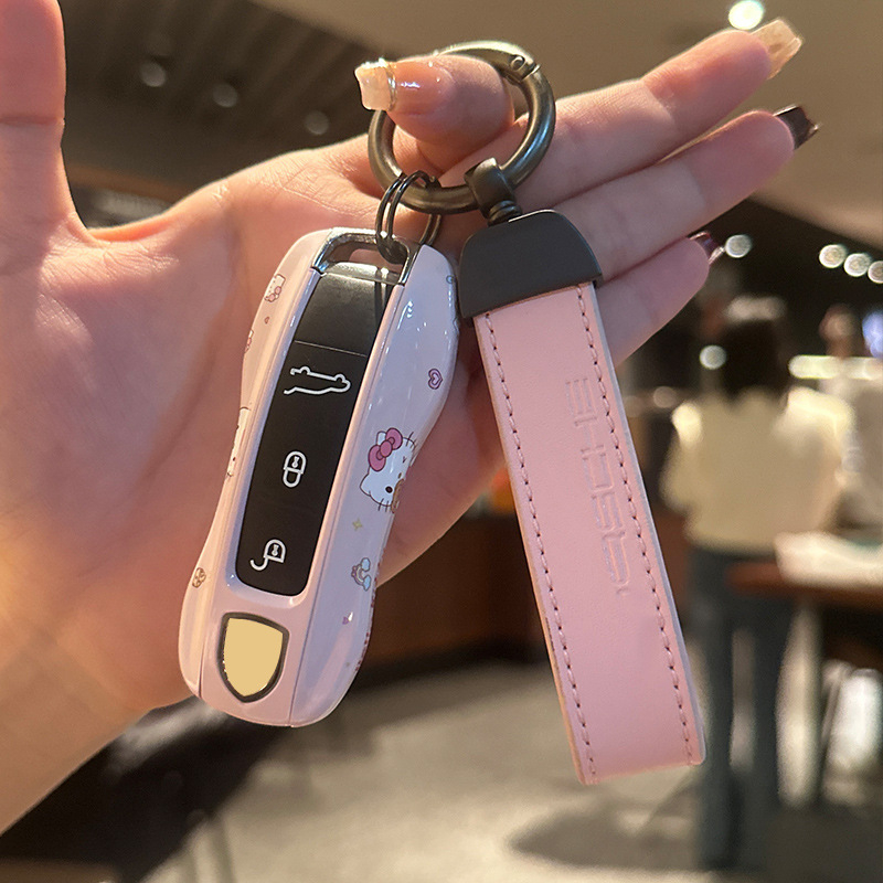 Κάλυμμα κλειδιού Porsche – ABS, Καρτούν στυλ, Συμβατό με Cayenne, 911, Panamera, Taycan, Macan κλειδιά