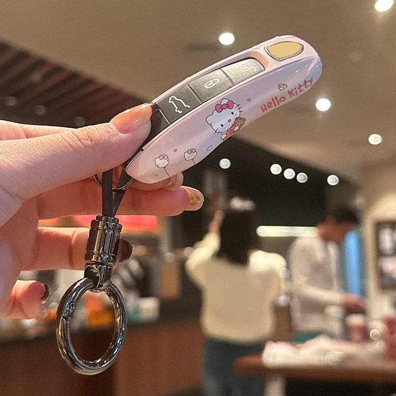 Κάλυμμα κλειδιού Porsche – ABS, Καρτούν στυλ, Συμβατό με Cayenne, 911, Panamera, Taycan, Macan κλειδιά