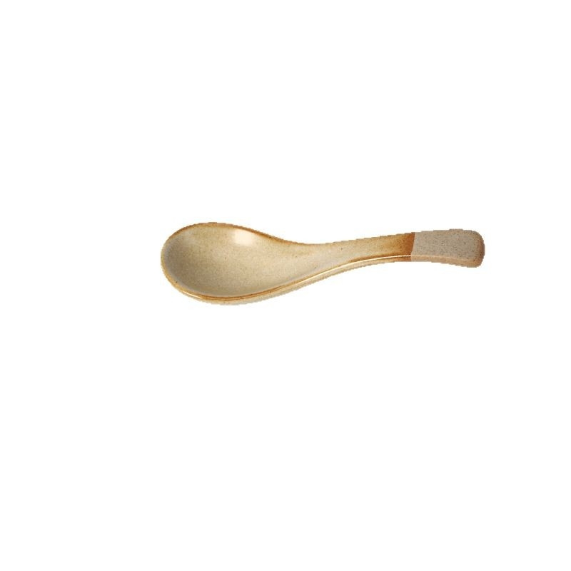 Keramičke žlice za rižu, juhu i večeru — minimalistički japanski stil posuđa, jednodobojni dizajn, Gabby Ceramics, mogućnost prilagodbe