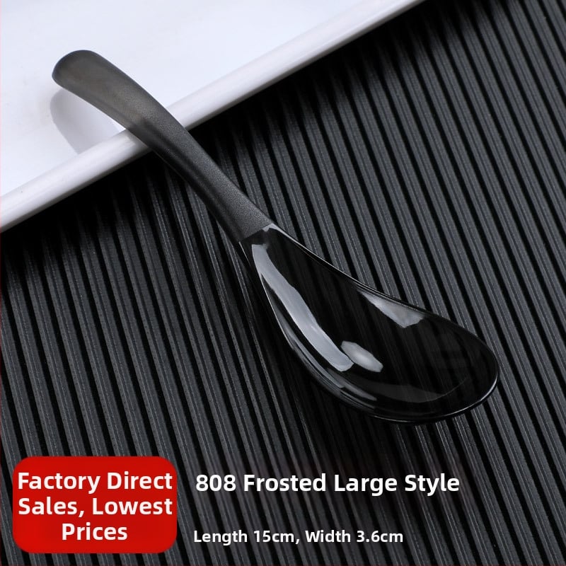 Vienkartiniai plastikiniai Bibimbap šaukštai, pakuotė 100 vnt., išsinešimui, mikrobangų krosnelė nėra saugi