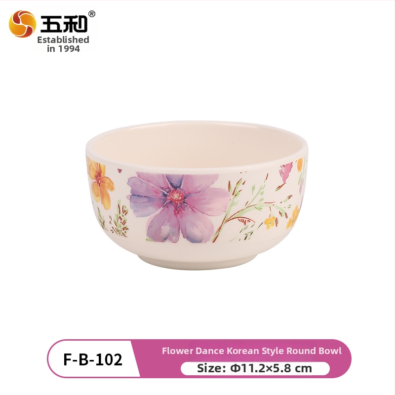 Melamīna ēdienu servēšanai komplekts, 96 gab., porcelāna imitācija, ziedu raksts, augstas temperatūras dekālais apdare