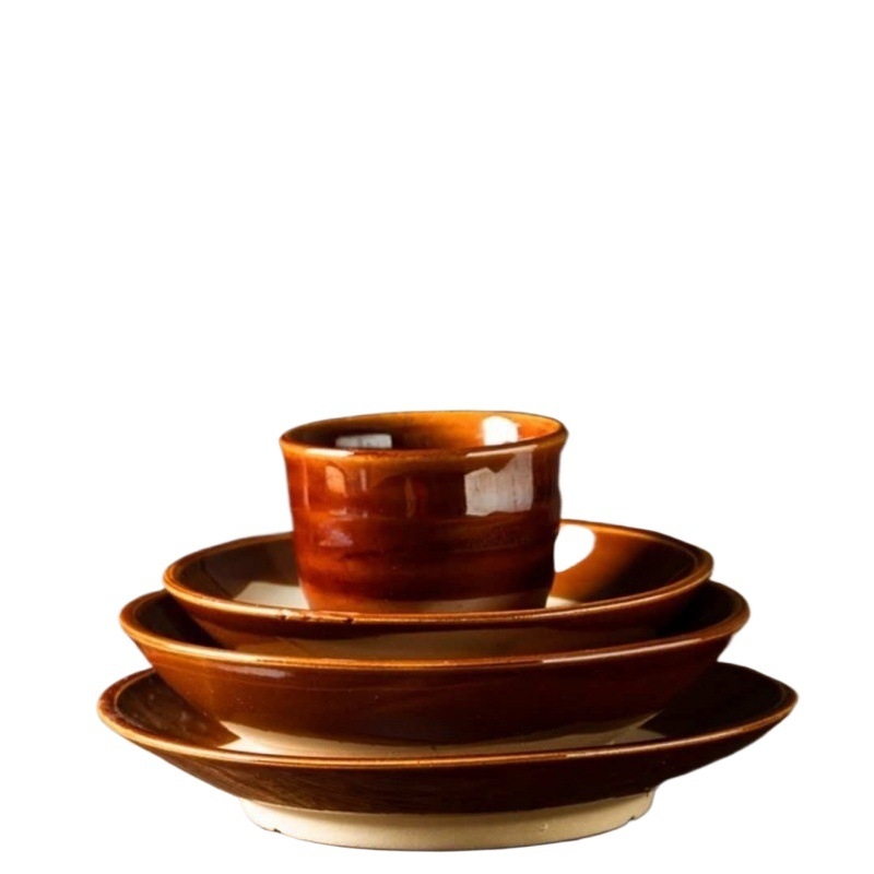 Κλασικό κεραμικό μπολ ατμού για κρέας και hot pot, στυλ Νέου Κινεζικού, κατάλληλο ως δώρο, όχι κατάλληλο για φούρνο μικροκυμάτων