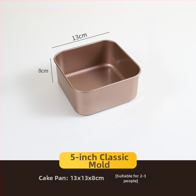 Gu yi nelipni kvadratinė torto forma su pakelta ir giliu dizainu, suderinama su vandens vonia