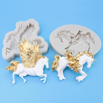 Μορφή σιλικόνης σε σχήμα αλόγου για φοντάν και σοκολάτα – διακόσμηση κέικ