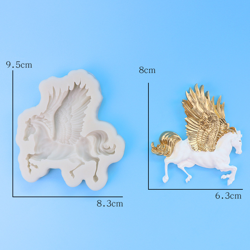 Μορφή σιλικόνης σε σχήμα αλόγου για φοντάν και σοκολάτα – διακόσμηση κέικ