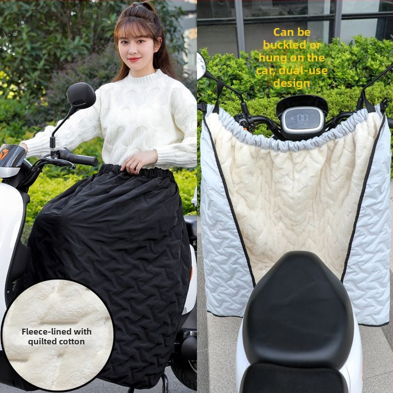 Електрическа ветроустойчива пола за превозни средства с велурена подплата и дебели топли наколенници, ветроустойчива и водоустойчива мотоциклетна пола, унисекс — Powerful Factory, на склад, Лято 2021