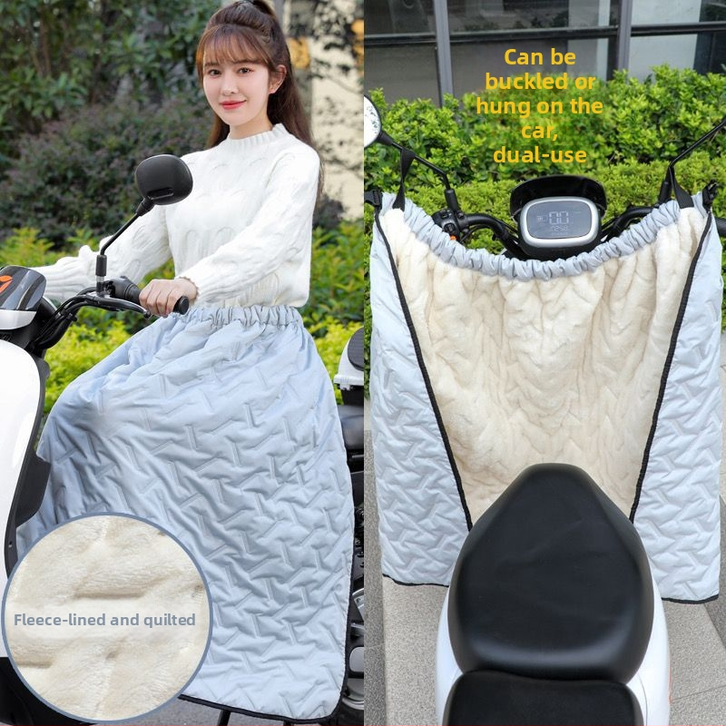 Електрическа ветроустойчива пола за превозни средства с велурена подплата и дебели топли наколенници, ветроустойчива и водоустойчива мотоциклетна пола, унисекс — Powerful Factory, на склад, Лято 2021