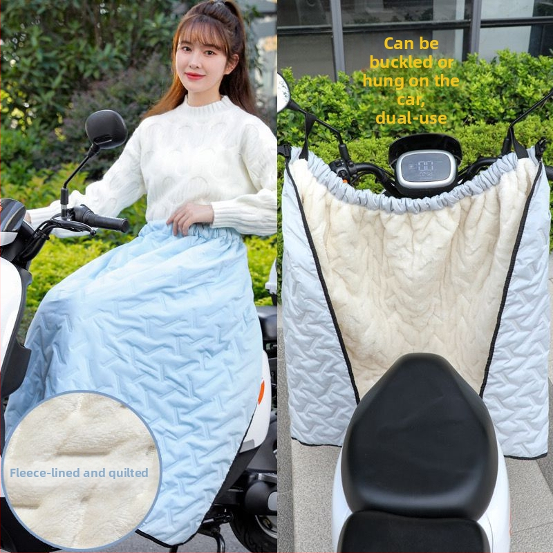 Електрическа ветроустойчива пола за превозни средства с велурена подплата и дебели топли наколенници, ветроустойчива и водоустойчива мотоциклетна пола, унисекс — Powerful Factory, на склад, Лято 2021