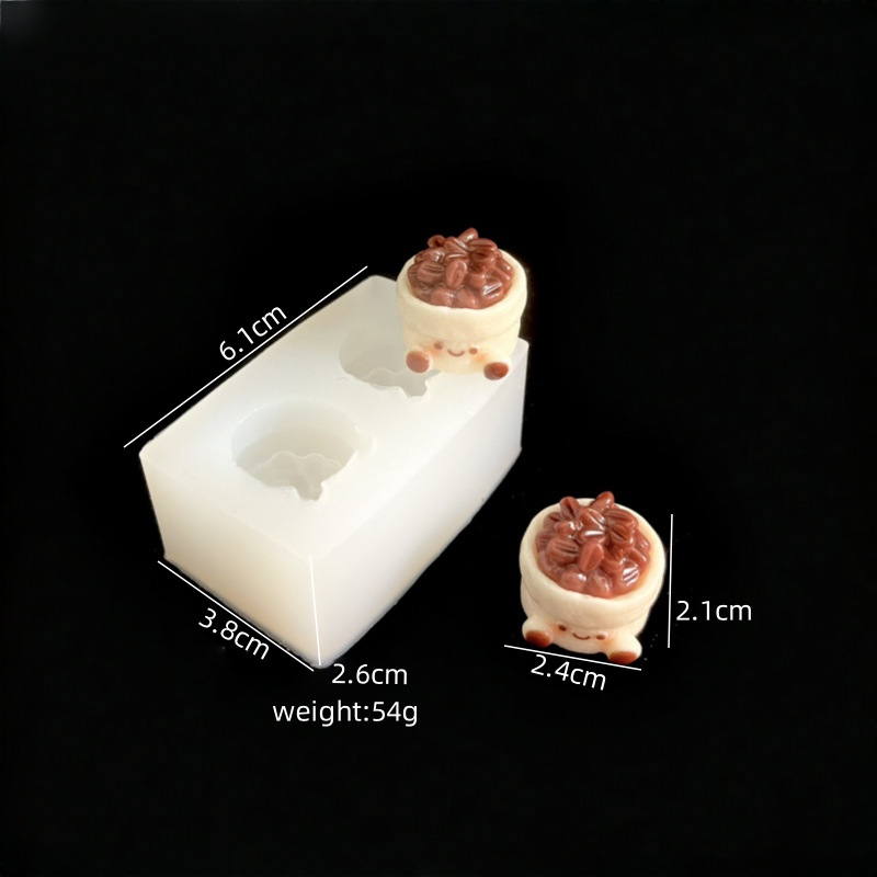Φόρμα σιλικόνης για ψήσιμο με 3D σχέδιο σκύλου από κινούμένα σχέδια, ασύμμελος σχηματισμός, μορφή πίεσης