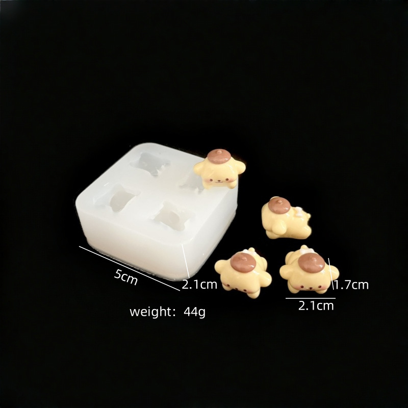 Φόρμα σιλικόνης για ψήσιμο με 3D σχέδιο σκύλου από κινούμένα σχέδια, ασύμμελος σχηματισμός, μορφή πίεσης