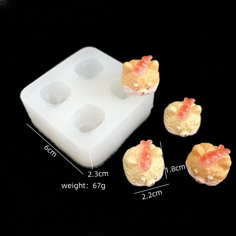 Φόρμα σιλικόνης για ψήσιμο με 3D σχέδιο σκύλου από κινούμένα σχέδια, ασύμμελος σχηματισμός, μορφή πίεσης