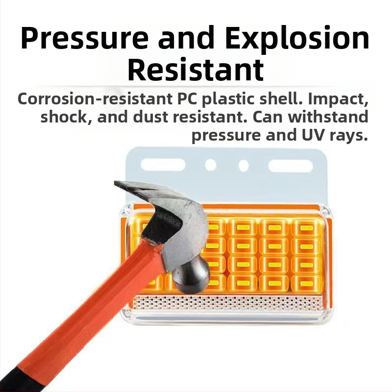 LED странична светлина за камион, 12V/24V, модел 9d висока яркост, водоустойчива, подходяща за големи камиони и ремаркета