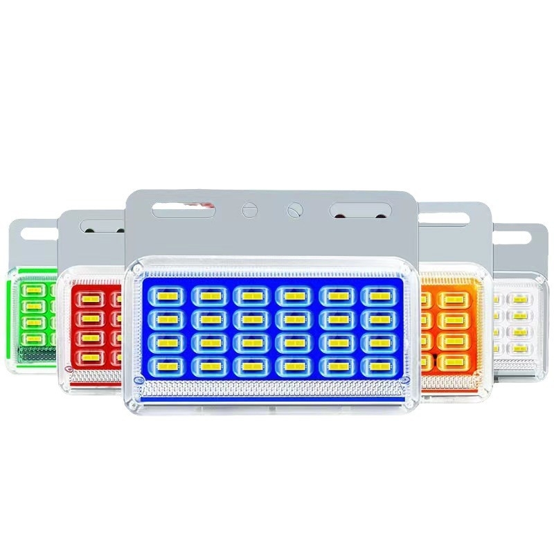 LED странична светлина за камион, 12V/24V, модел 9d висока яркост, водоустойчива, подходяща за големи камиони и ремаркета