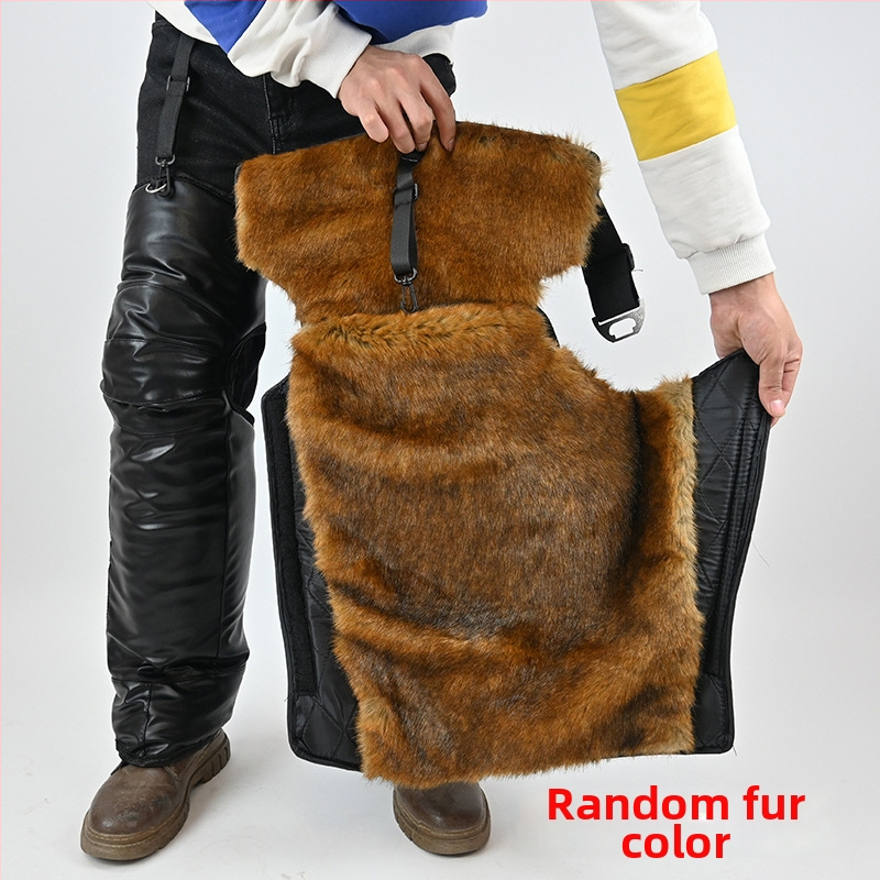 Кожени протектори за коляно за зимно колоездене – ветроустойчиви, загряване на ставите, за възрастни, марка Ode to Emperor