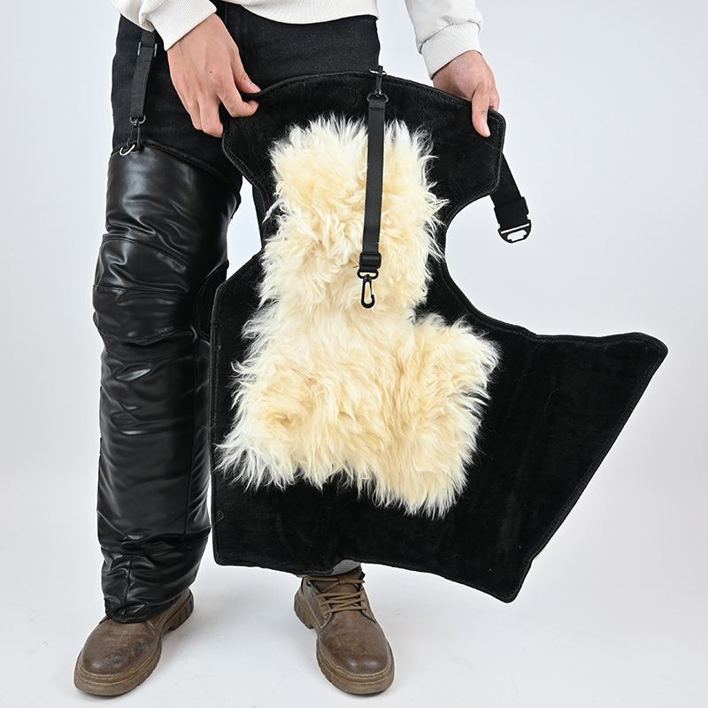 Кожени протектори за коляно за зимно колоездене – ветроустойчиви, загряване на ставите, за възрастни, марка Ode to Emperor