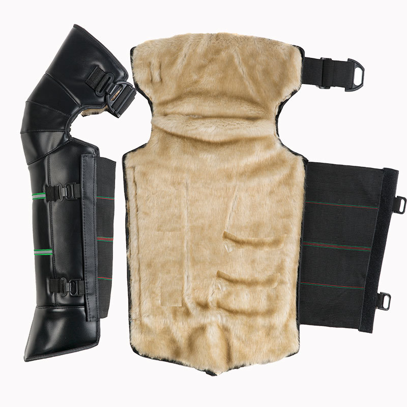 Кожени протектори за коляно за зимно колоездене – ветроустойчиви, загряване на ставите, за възрастни, марка Ode to Emperor