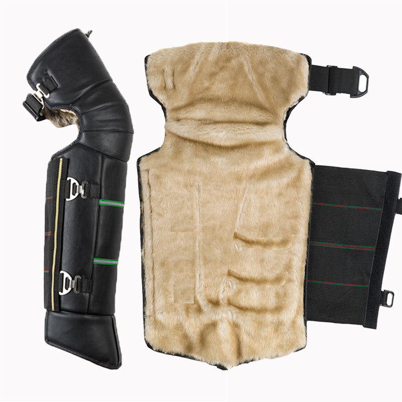 Кожени протектори за коляно за зимно колоездене – ветроустойчиви, загряване на ставите, за възрастни, марка Ode to Emperor