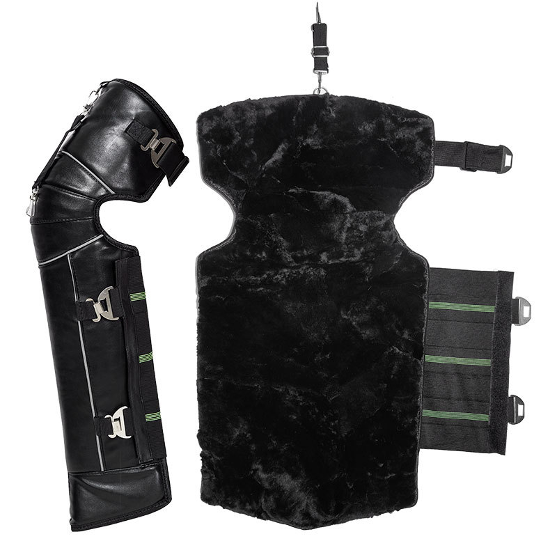 Кожени протектори за коляно за зимно колоездене – ветроустойчиви, загряване на ставите, за възрастни, марка Ode to Emperor