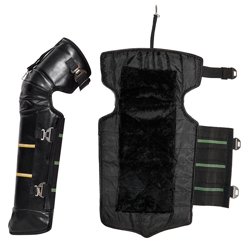 Кожени протектори за коляно за зимно колоездене – ветроустойчиви, загряване на ставите, за възрастни, марка Ode to Emperor