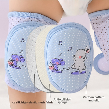 Бебешки коленни подложки – противохлъзгащи, дишащи, за пълзене и учене; марка Meet mian tong dou; за дете; пролет 2023; на склад