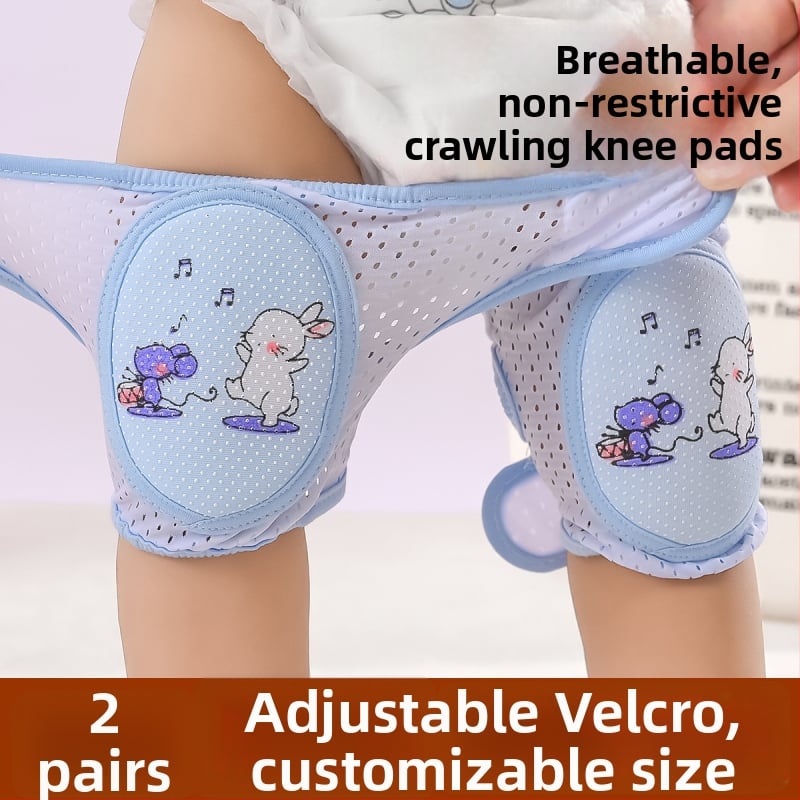 Бебешки коленни подложки – противохлъзгащи, дишащи, за пълзене и учене; марка Meet mian tong dou; за дете; пролет 2023; на склад