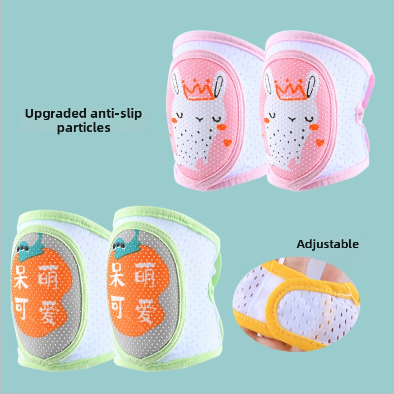 Бебешки коленни подложки – противохлъзгащи, дишащи, за пълзене и учене; марка Meet mian tong dou; за дете; пролет 2023; на склад