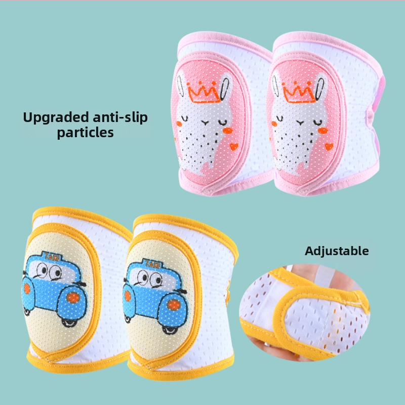 Бебешки коленни подложки – противохлъзгащи, дишащи, за пълзене и учене; марка Meet mian tong dou; за дете; пролет 2023; на склад