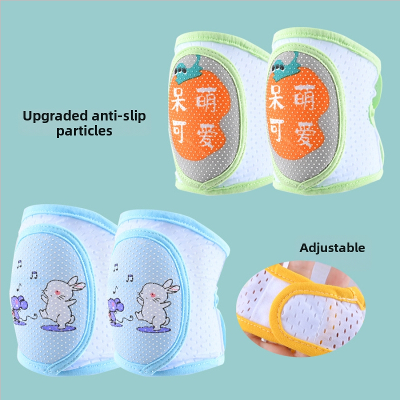 Бебешки коленни подложки – противохлъзгащи, дишащи, за пълзене и учене; марка Meet mian tong dou; за дете; пролет 2023; на склад