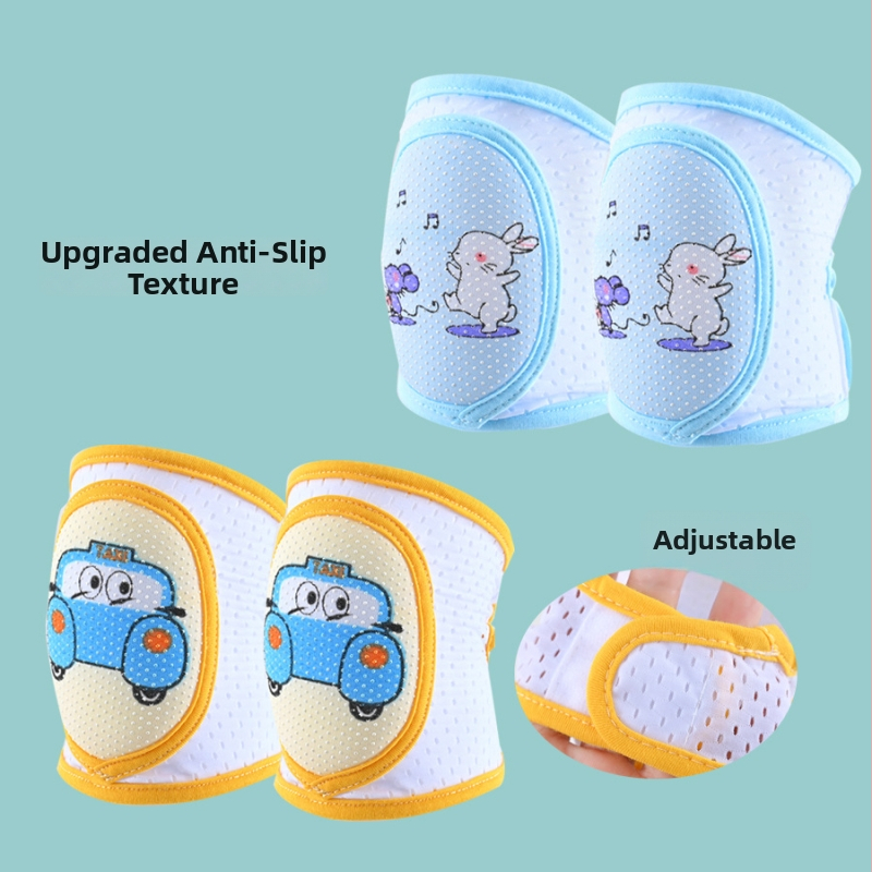 Бебешки коленни подложки – противохлъзгащи, дишащи, за пълзене и учене; марка Meet mian tong dou; за дете; пролет 2023; на склад