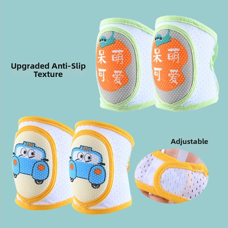 Бебешки коленни подложки – противохлъзгащи, дишащи, за пълзене и учене; марка Meet mian tong dou; за дете; пролет 2023; на склад