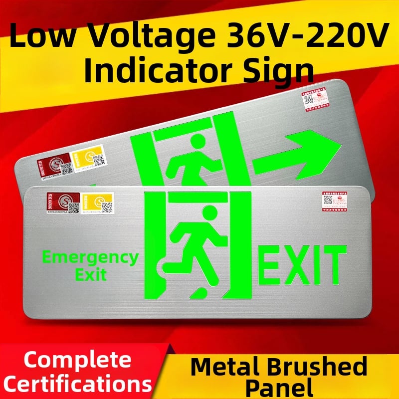 Minhua Пожарно аварийно осветление със знак за изход – повърхностен монтаж, 36V, модел Minhua 36-220V