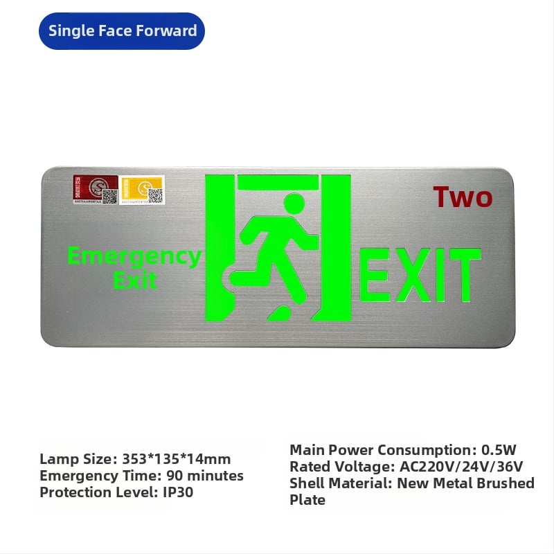 Minhua Пожарно аварийно осветление със знак за изход – повърхностен монтаж, 36V, модел Minhua 36-220V