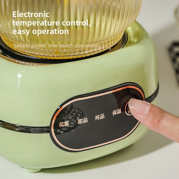 Boslin Gudrs veselības tējnīca ar stikla korpusu, tilpums 1 L, jauda 500 W, spriegums 220 V, elektroniskais termostats ar skārienjūtīgu vadību