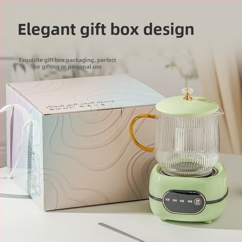 Boslin Gudrs veselības tējnīca ar stikla korpusu, tilpums 1 L, jauda 500 W, spriegums 220 V, elektroniskais termostats ar skārienjūtīgu vadību