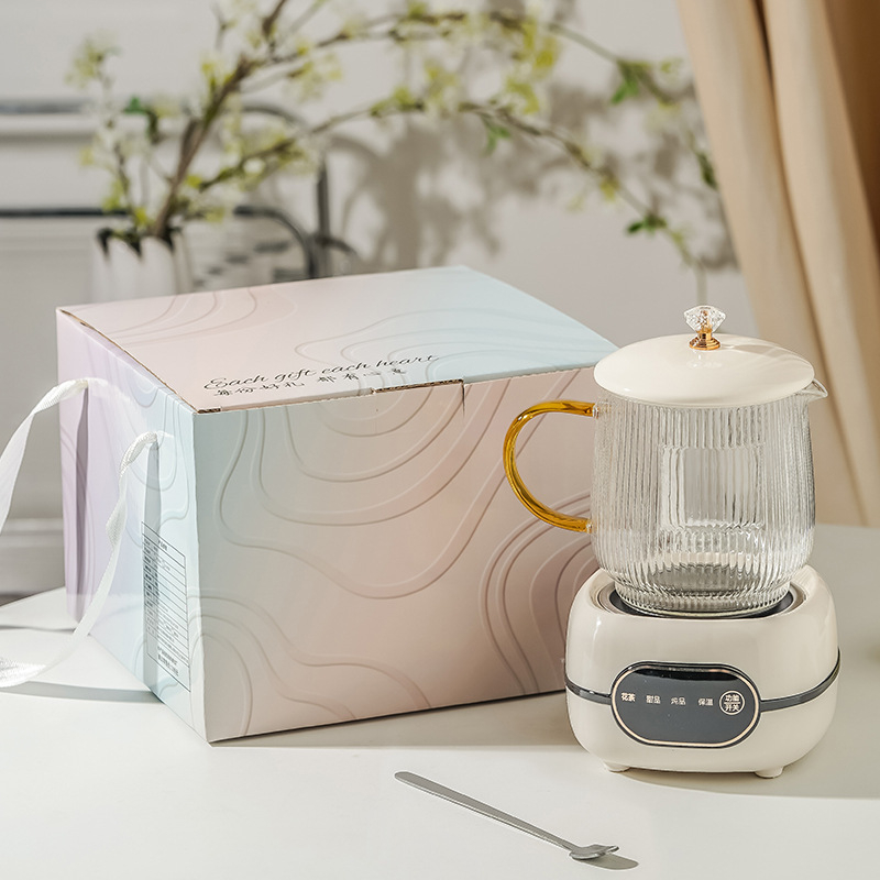 Boslin Gudrs veselības tējnīca ar stikla korpusu, tilpums 1 L, jauda 500 W, spriegums 220 V, elektroniskais termostats ar skārienjūtīgu vadību