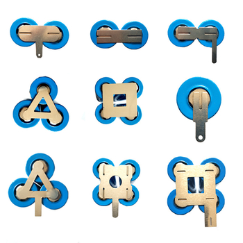 Feather 18650 niķeļa pārklājuma tērauda bateriju savienojuma detaļas, H- un R-formas punktēšanas lāpstiņas Li bateriju montāžai, SPCC sertificēts