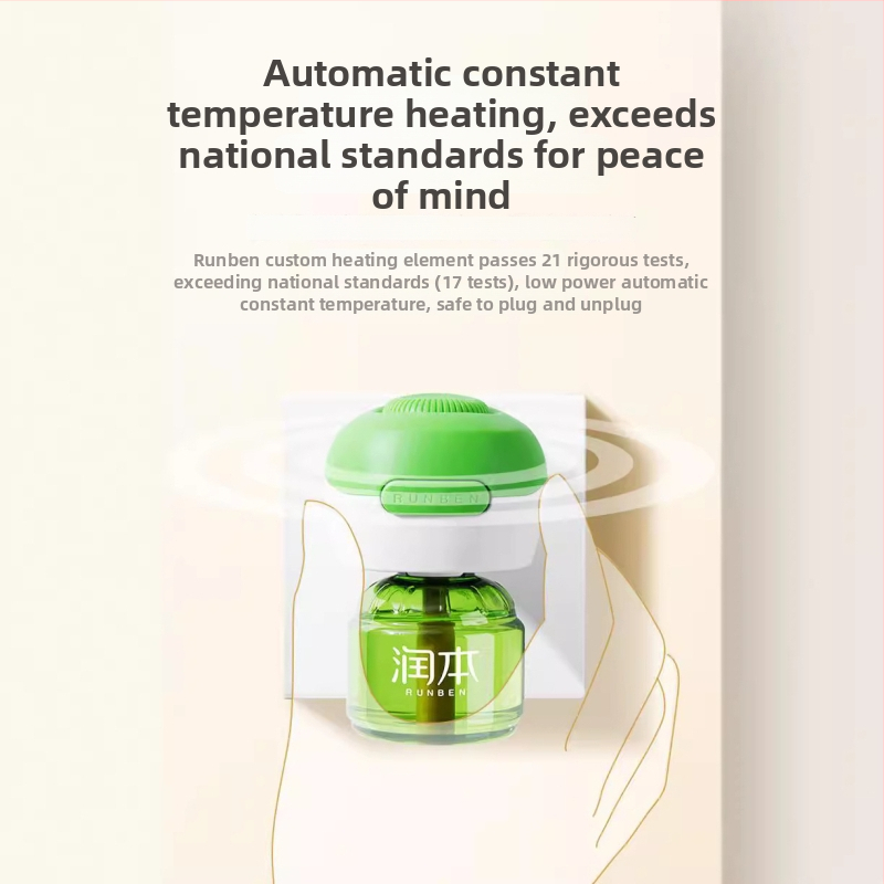 Runben elektrický tekutý repelent proti komárom, bez vône, 45 ml, pre deti 1–3 rokov