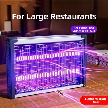 Kültéri szúnyogirtó lámpa UV-lámpával, alumínium hálóval, rozsdamentes acélszerkezettel, elektromos sokk-al történő ölés, lángálló, akkumulátor nélkül, 61 m² feletti területekre