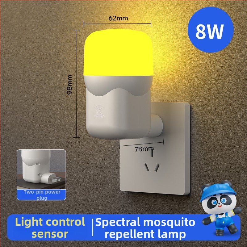 Chiman LED szúnyogriasztó lámpa, konnektoros üzemmód, 10㎡ lefedettség, fényhullám csapda (kilövéses típus), PC ház, időzítő