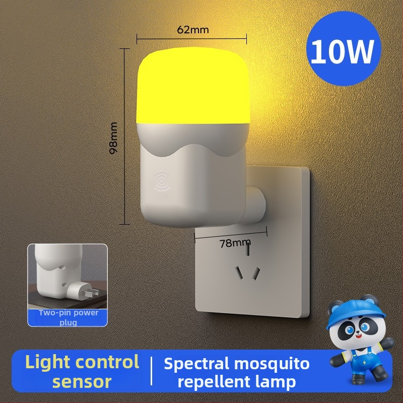 Chiman LED szúnyogriasztó lámpa, konnektoros üzemmód, 10㎡ lefedettség, fényhullám csapda (kilövéses típus), PC ház, időzítő