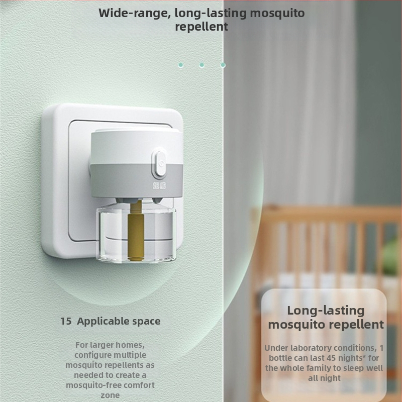 Elektrinis vabzdžių atbaidymo skystis – mugwort kvapas, švelni formulė, vienas buteliukas, 24 vnt dėžutėje, pesticidų registracijos numeris Wp20120071.