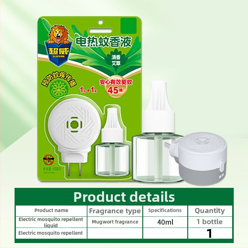 Elektromos szúnyogriasztó folyadék – Mugwort illatú, enyhe formula, egy üveg, 24 darab a dobozban, Növényvédő szer regisztrációs szám Wp20120071.