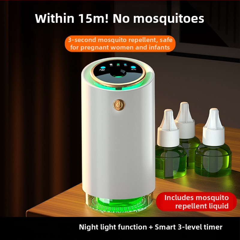 2-in-1 csípésmentes lámpa és éjszakai fény, hordozható USB újratölthető LED, beépített 2000-2500 mAh akkumulátor, 21-30 m²-es hatótávolság, üzemidő 3-6 óra