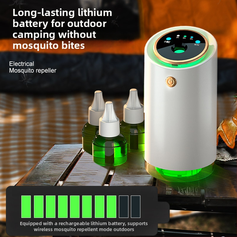 2-in-1 csípésmentes lámpa és éjszakai fény, hordozható USB újratölthető LED, beépített 2000-2500 mAh akkumulátor, 21-30 m²-es hatótávolság, üzemidő 3-6 óra