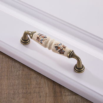 Kerámiás fogantyú, európai stílus, kerek alakú, ötvözetből, bútorokhoz – szekrényekhez és fiókokhoz