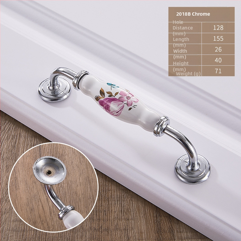 Kerámiás fogantyú, európai stílus, kerek alakú, ötvözetből, bútorokhoz – szekrényekhez és fiókokhoz